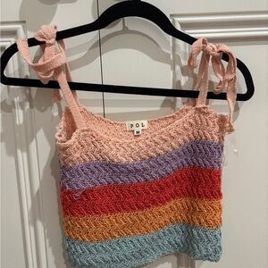 POL Soft Pink Knit Top